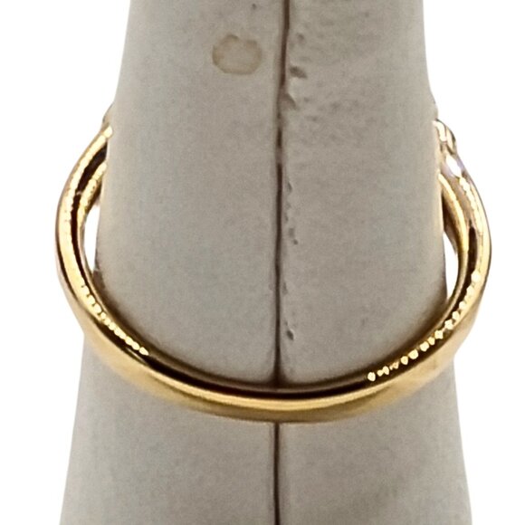 Women's Gold Plated Rubellite Toumaline Ring Size 10 Cocktail Statement Oval Cut - Picture 6 of 7